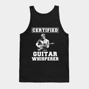 Strumming with Laughter: Certified Guitar Whisperer Tee - Funny Music T-Shirt! Tank Top